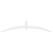 Ekena Millwork Archdale Architectural Grade PVC Gable Bracket, 84"W x 17 1/2"H x 2"D x 4"F, 5/12 Pitch GBP084X18X0204ARC00 - alternate 4